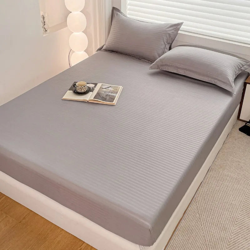solid textured fitted sheet SET