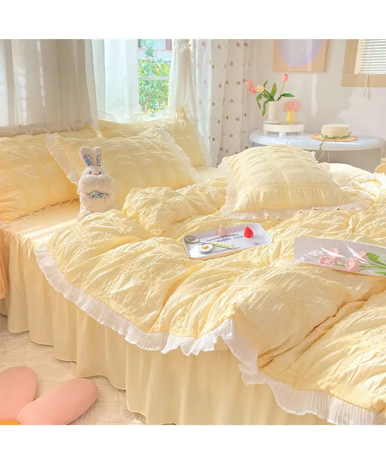 princess textured duvet set