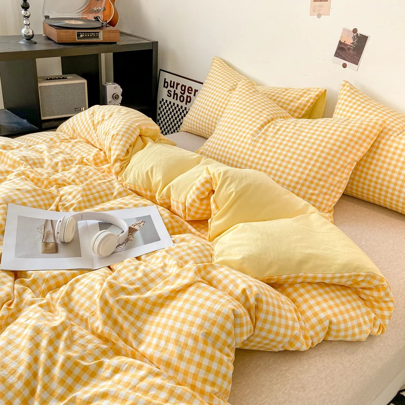 plaid on plaid - duvet cover