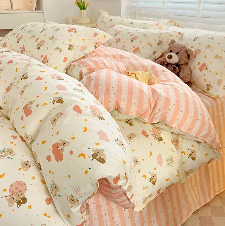 cute printed graphic duvet sets
