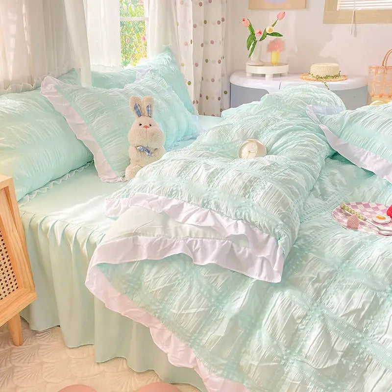 princess textured duvet set
