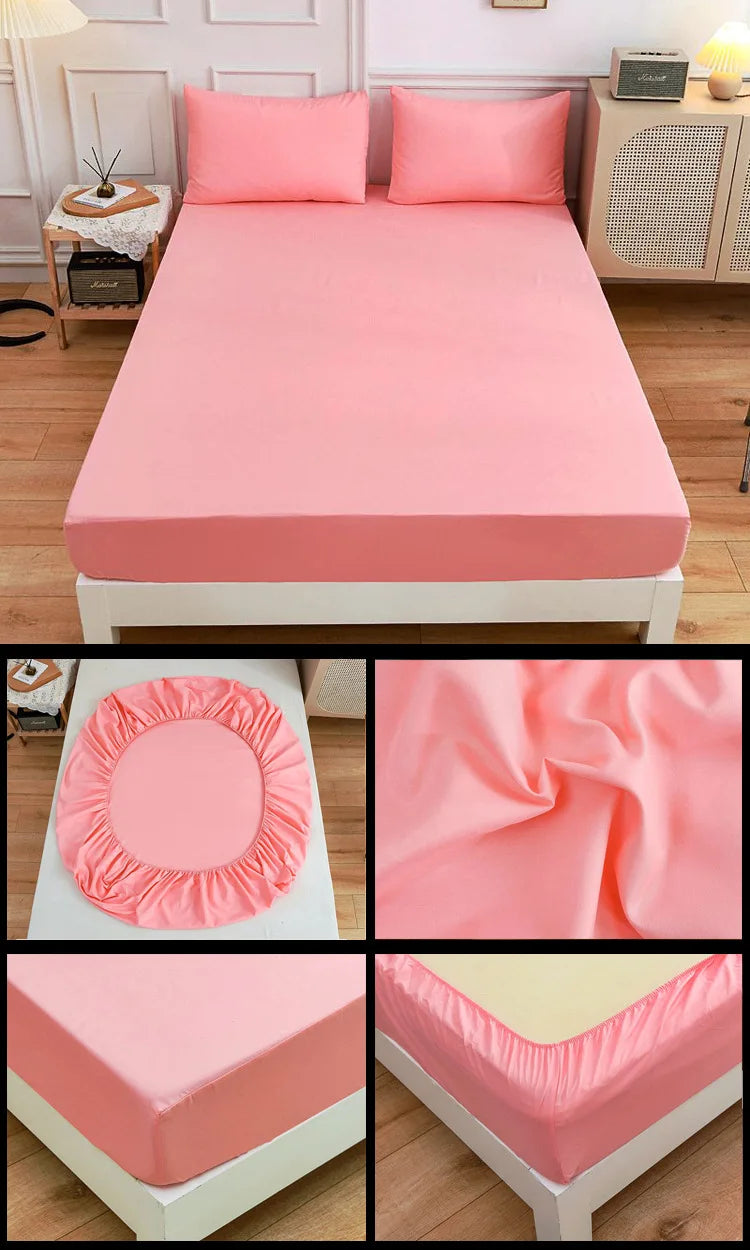 more color solid fitted sheet