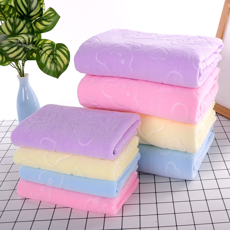 soft flower bear towels