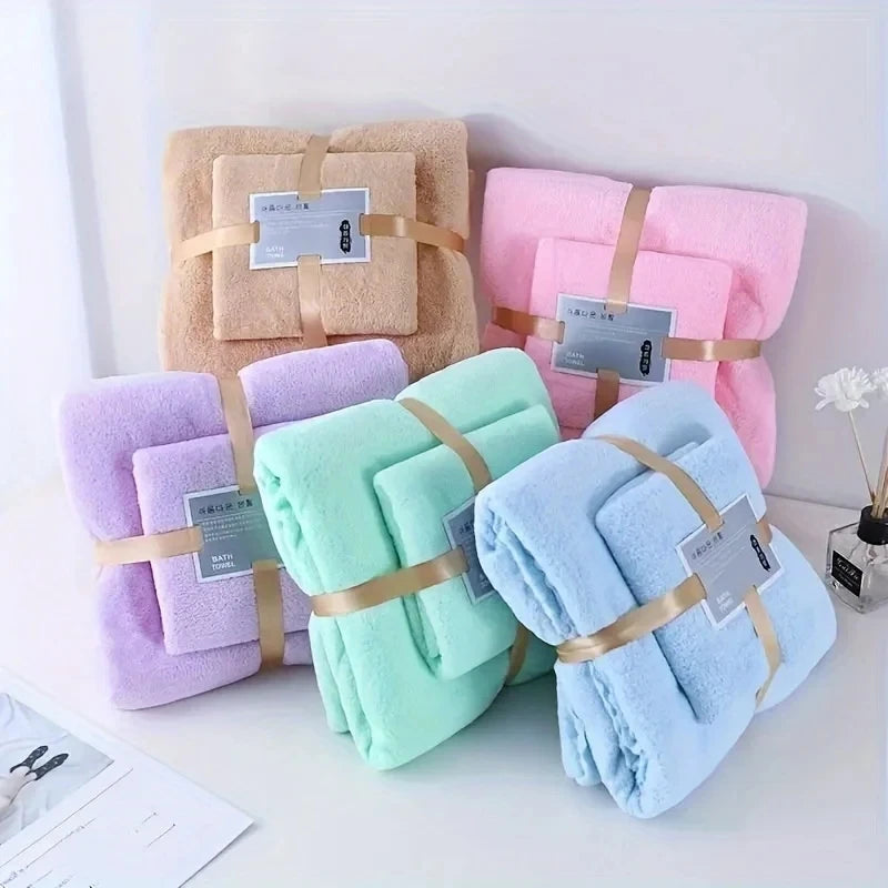fleece luxury towel sets