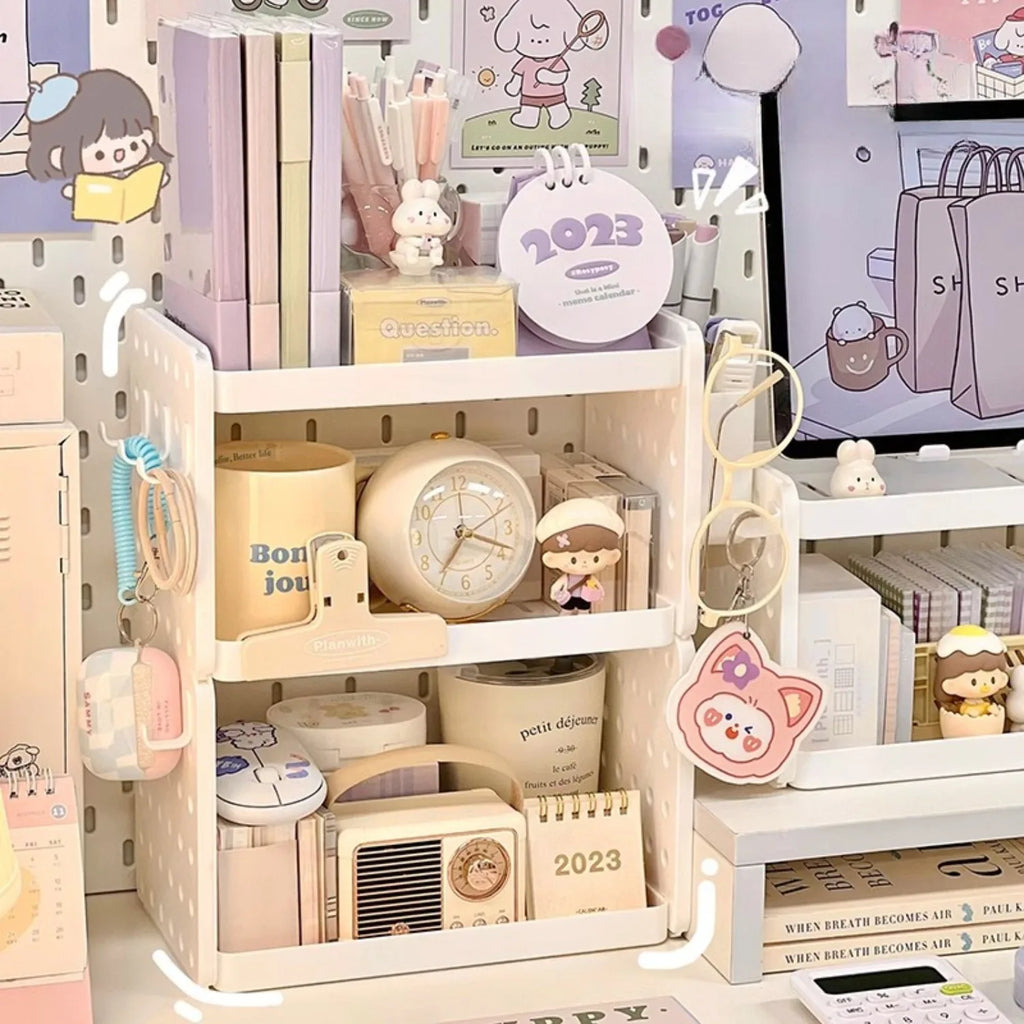 hole board desktop organizer