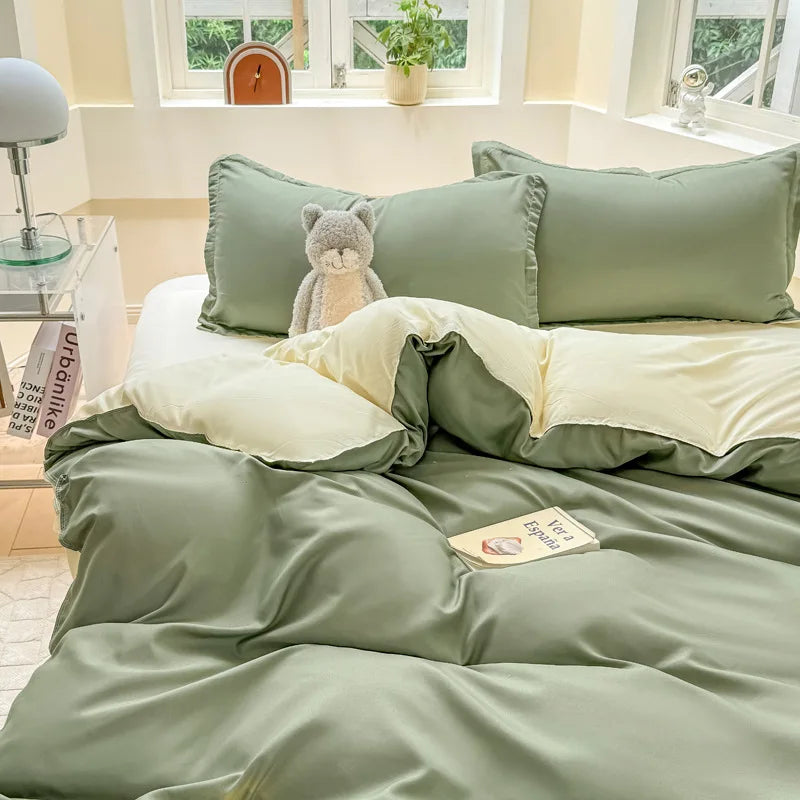 double colored duvet sets