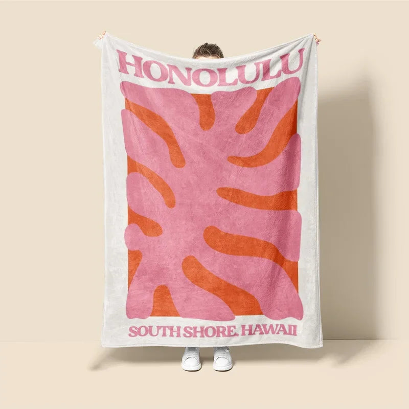 graffiti design blanket