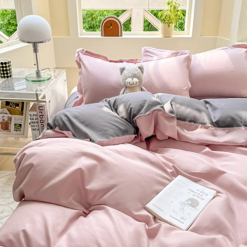 double colored duvet sets