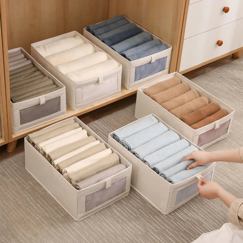 clean storage drawers