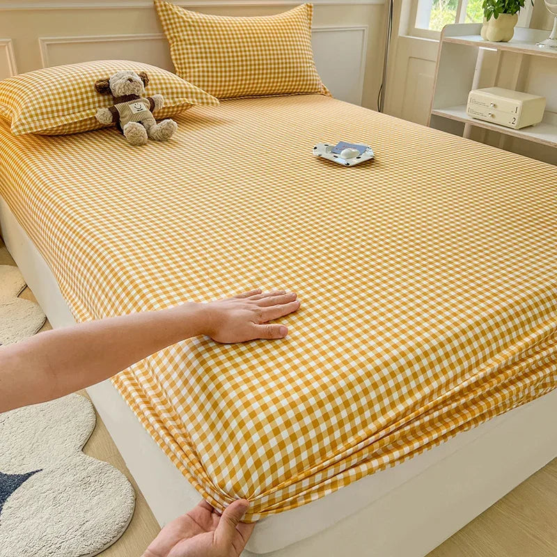 gingham fitted sheets