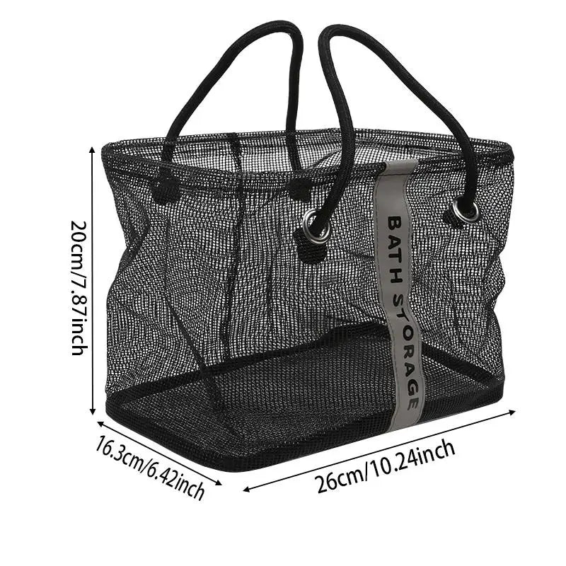 structured shower tote