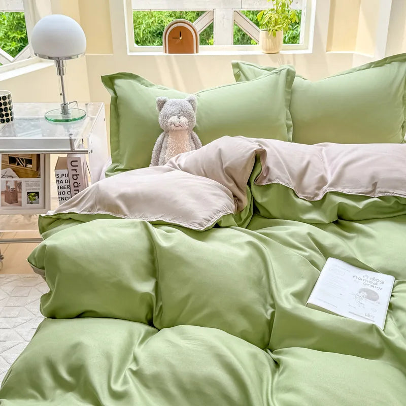 double colored duvet sets