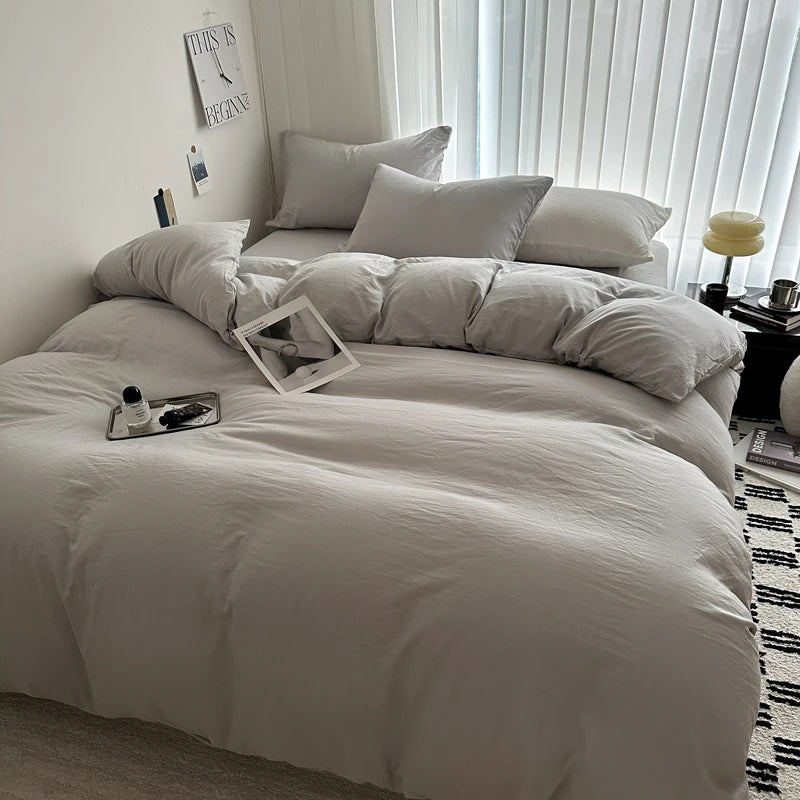 solid color bedding set