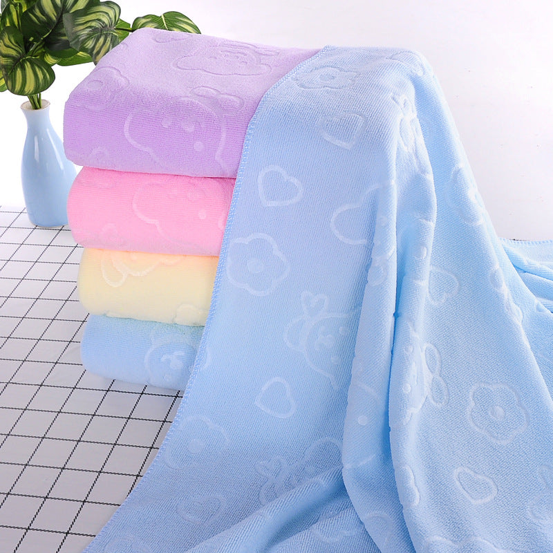 soft flower bear towels