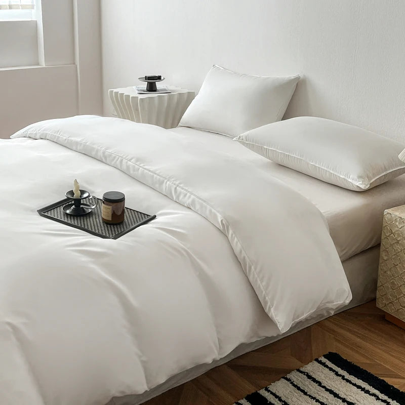 solid plain duvet sets