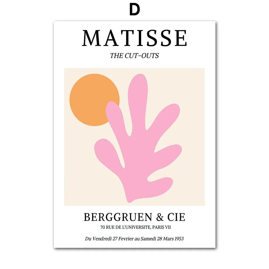 pink graphic print posters