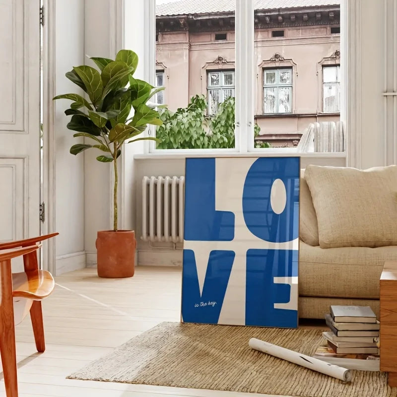 love wall canvas print - frameless