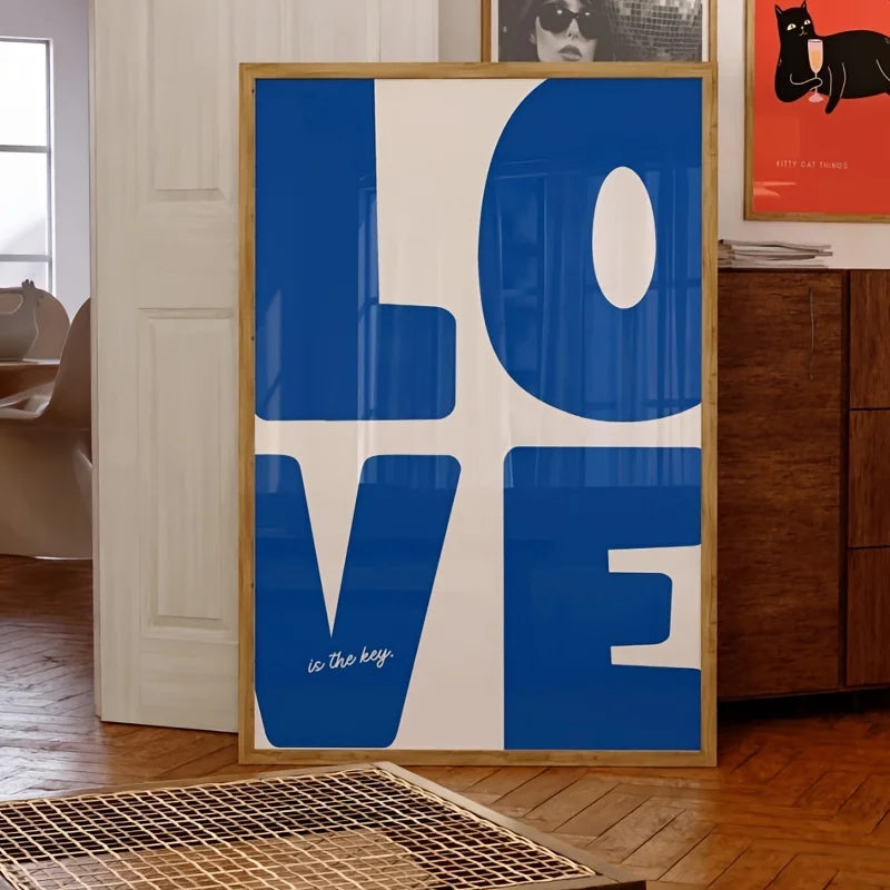 love wall canvas print - frameless