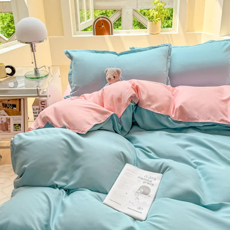 double colored duvet sets