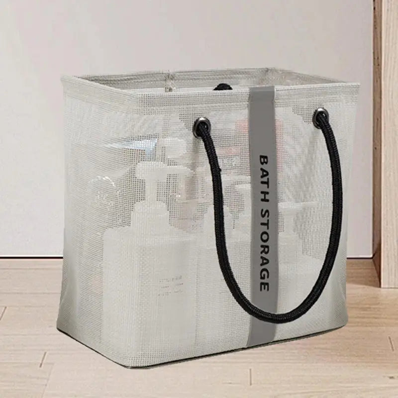 structured shower tote