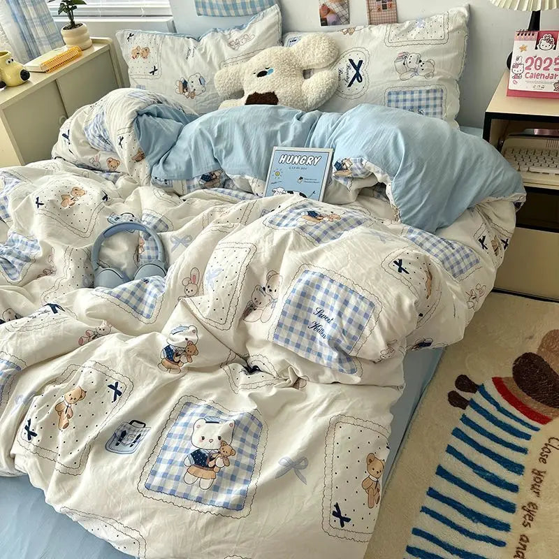 cute cartoon animal duvet set