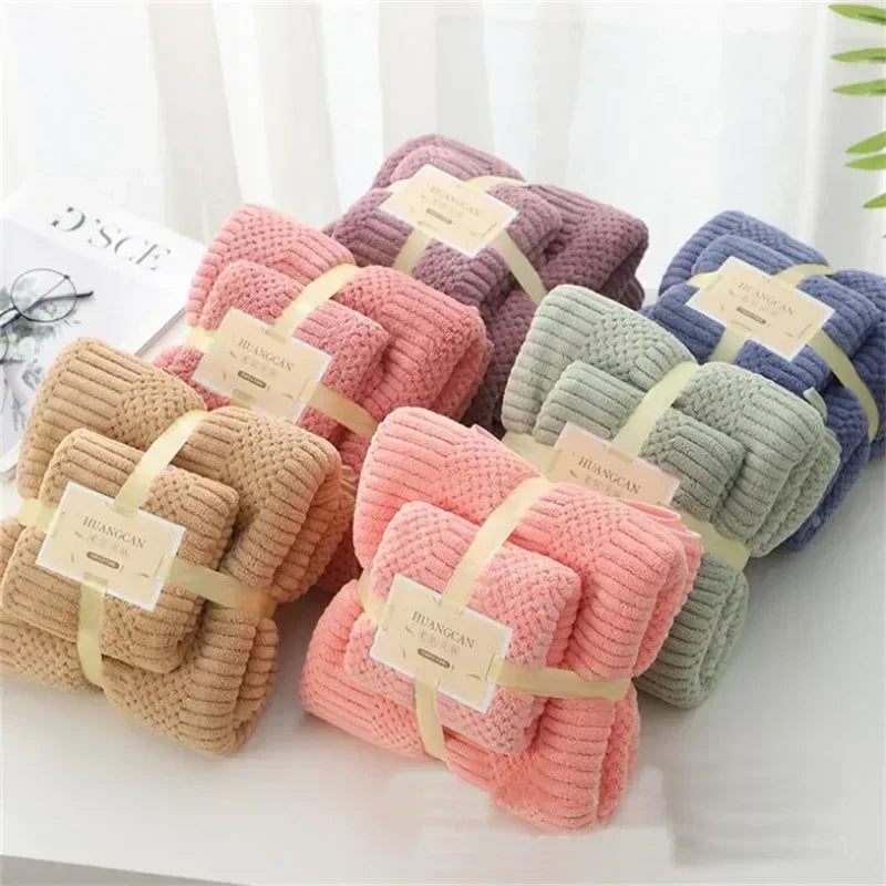 basic hand towel + bath towel set