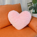 plush pink heart pillow