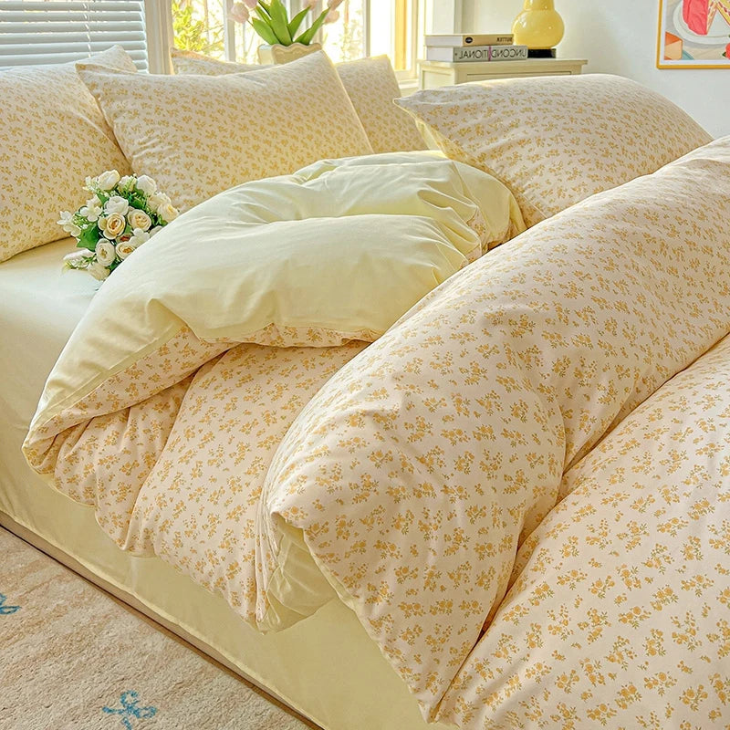 simple double sided pattern duvet cover