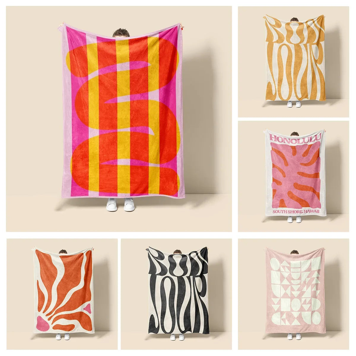 graffiti design blanket