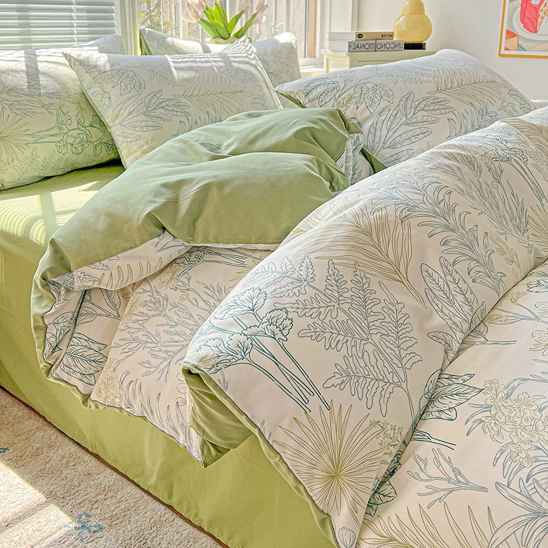 simple double sided pattern duvet cover