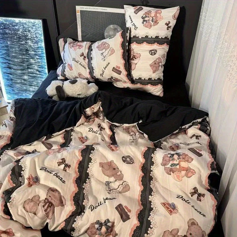 cute cartoon animal duvet set