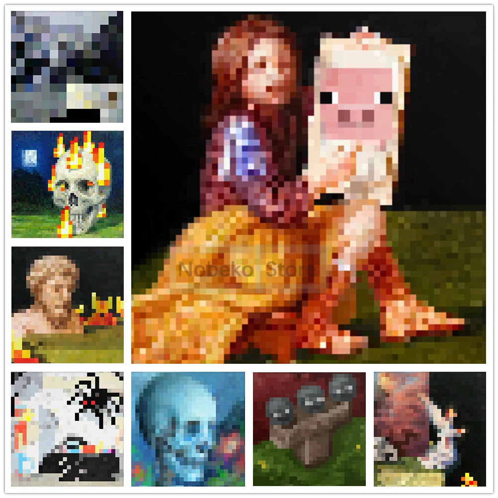 MC pixel paintings